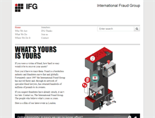 Tablet Screenshot of internationalfraudgroup.com